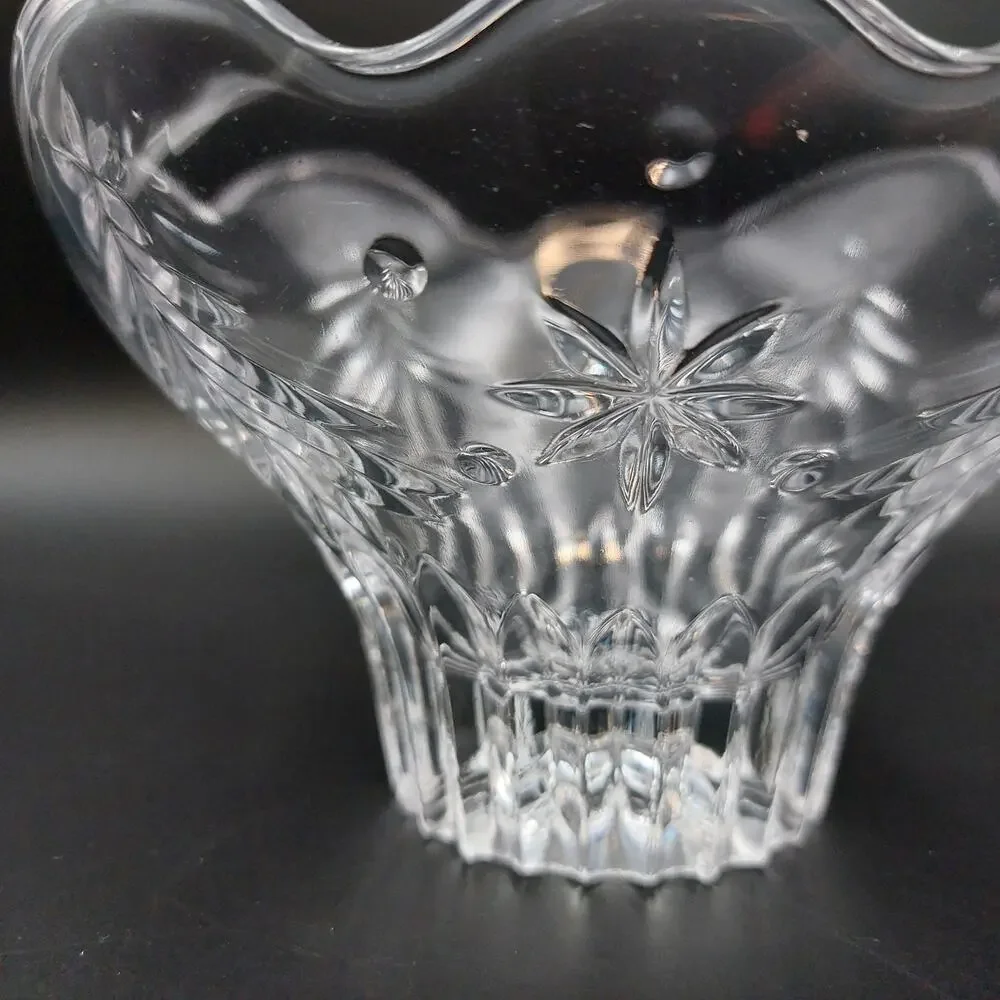 Mikasa Christmas Night Crystal Footed Bowl 6